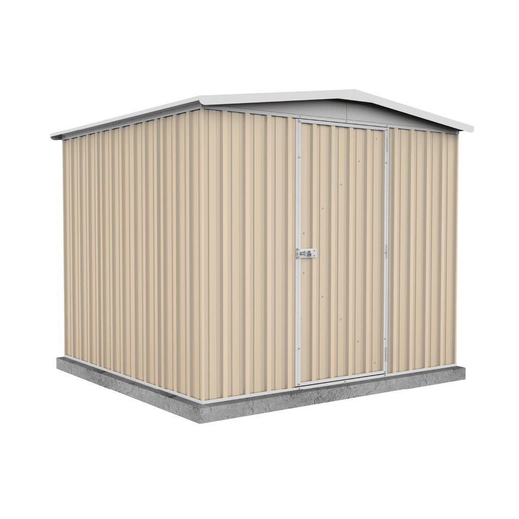 Absco Sheds Regent Garden Shed - Single Door Classic Cream 2.26mW x 2.18mD x 2.00mH Render View