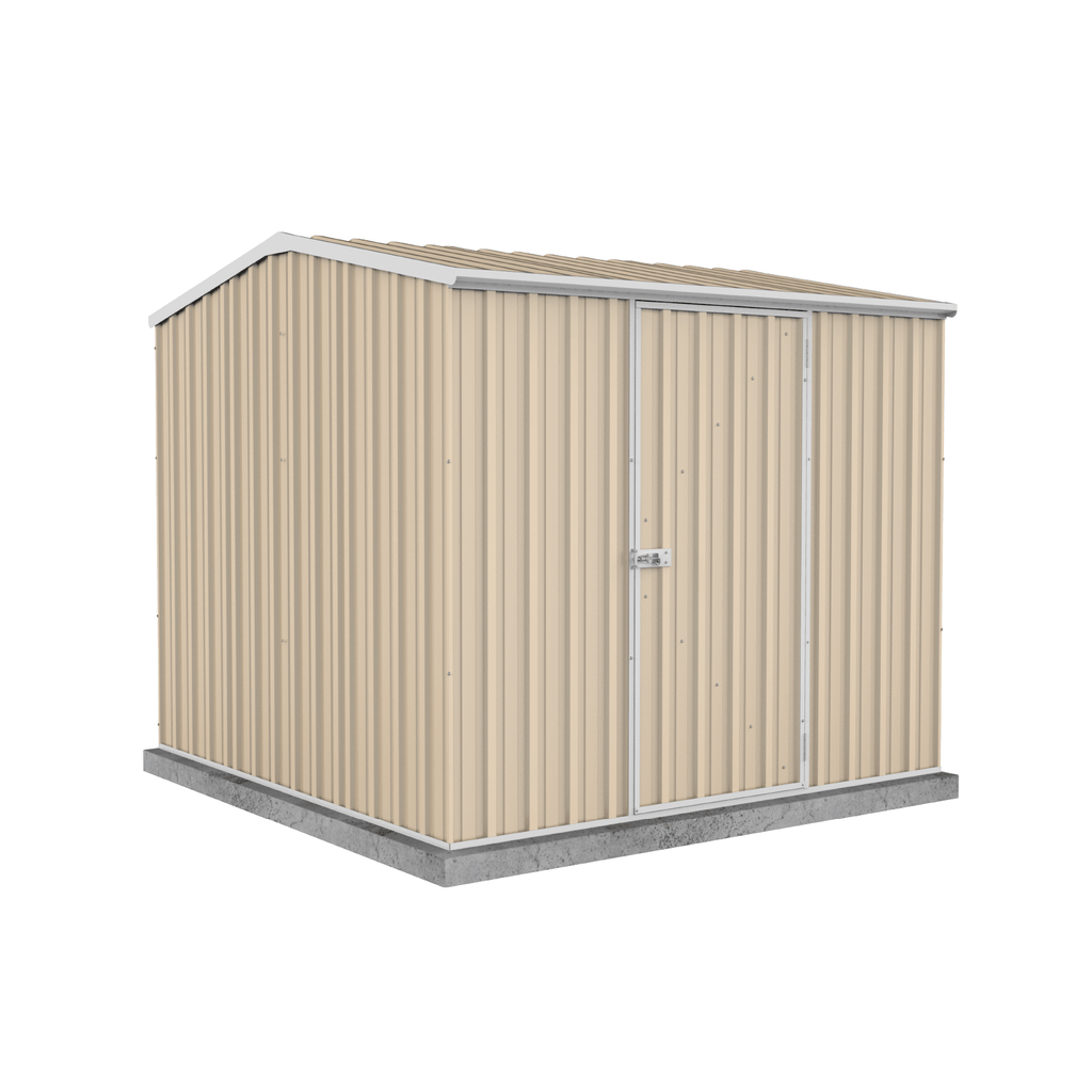 Absco Sheds Premier Garden Shed - Single Door Classic Cream 2.26mW x 2.26mD x 2.00mH Render View