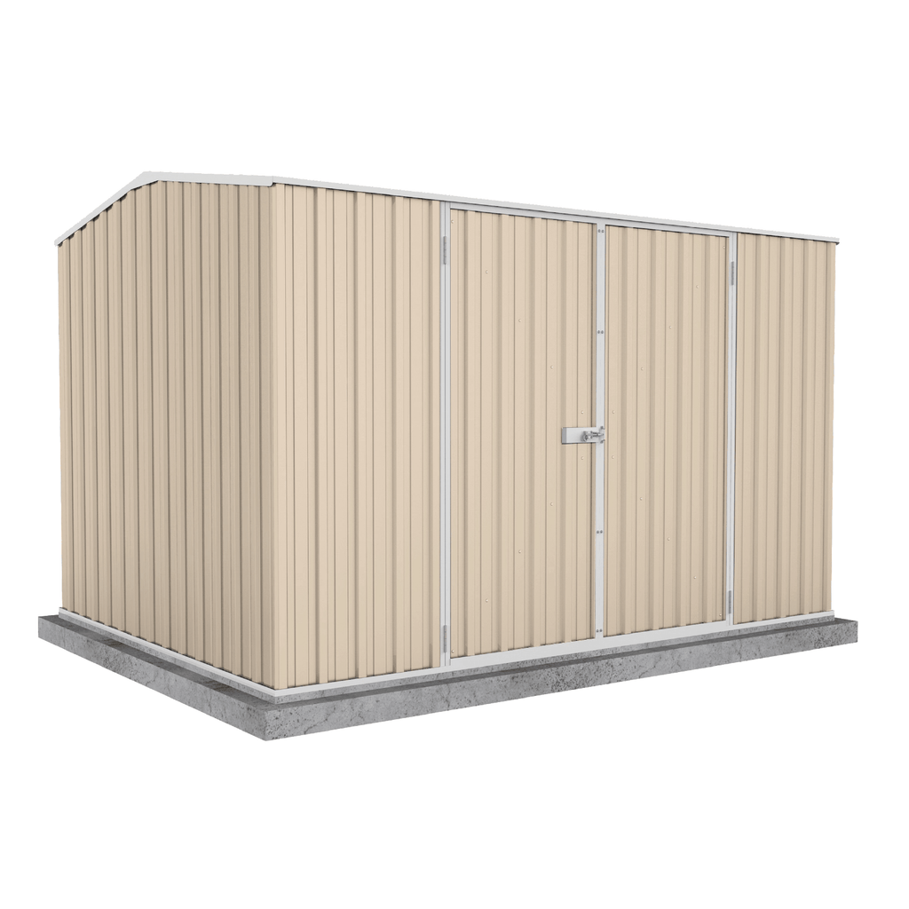 Absco Sheds Premier Garden Shed - Double Door Classic Cream 3.00mW x 2.26mD x 2.00mH Render View