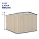 Absco Sheds Regent Garden Shed - Double Door Classic Cream 3.00mW x 3.66mD x 2.30mH Render View