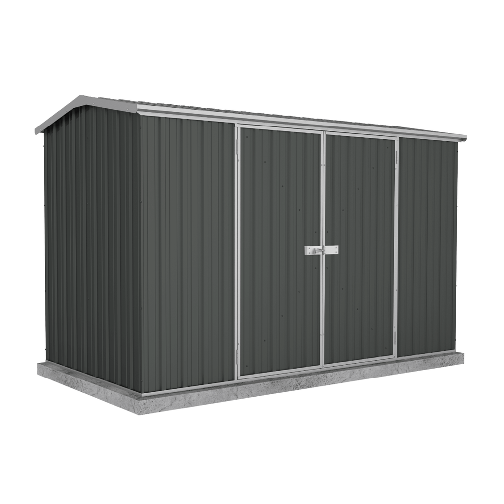Absco Sheds Premier Garden Shed - Double Door Monument 3.00mW x 1.52mD x 1.95mH Render View