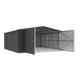 Absco Sheds Barn Door Garage - Double Door Monument 5.64mW x 5.50mD x 2.64mH Render View