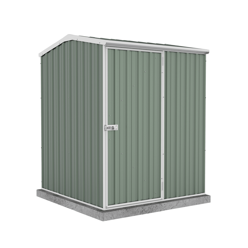 Absco Sheds Premier Garden Shed - Single Door Pale Eucalypt 1.52mW x 1.52mD x 1.95mH Render View