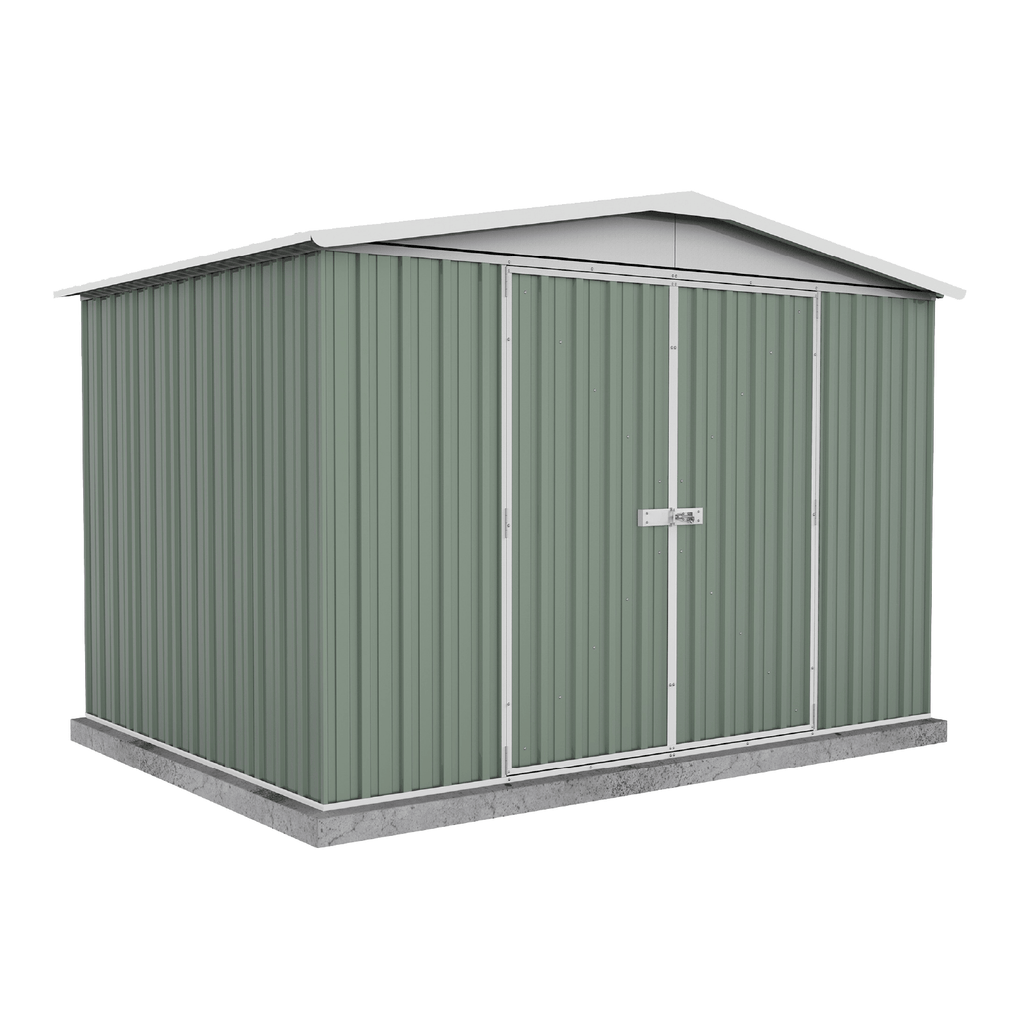 Absco Sheds Regent Garden Shed - Double Door Pale Eucalypt 3.00mW x 2.18mD x 2.06mH Render View
