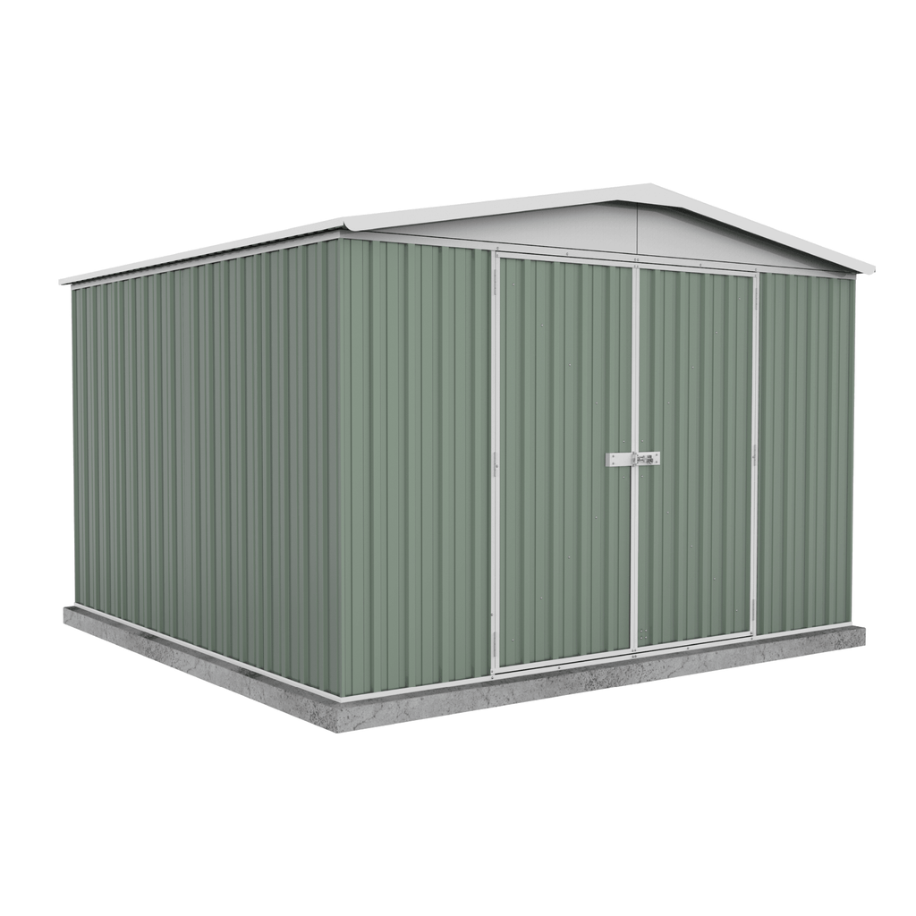 Absco Sheds Regent Garden Shed - Double Door Pale Eucalypt 3.00mW x 2.92mD x 2.06mH Render View