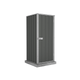 Absco Sheds Ezi Storage Garden Shed - Single Door Woodland Grey 0.78mW x 0.78mD x 1.80mH Render View