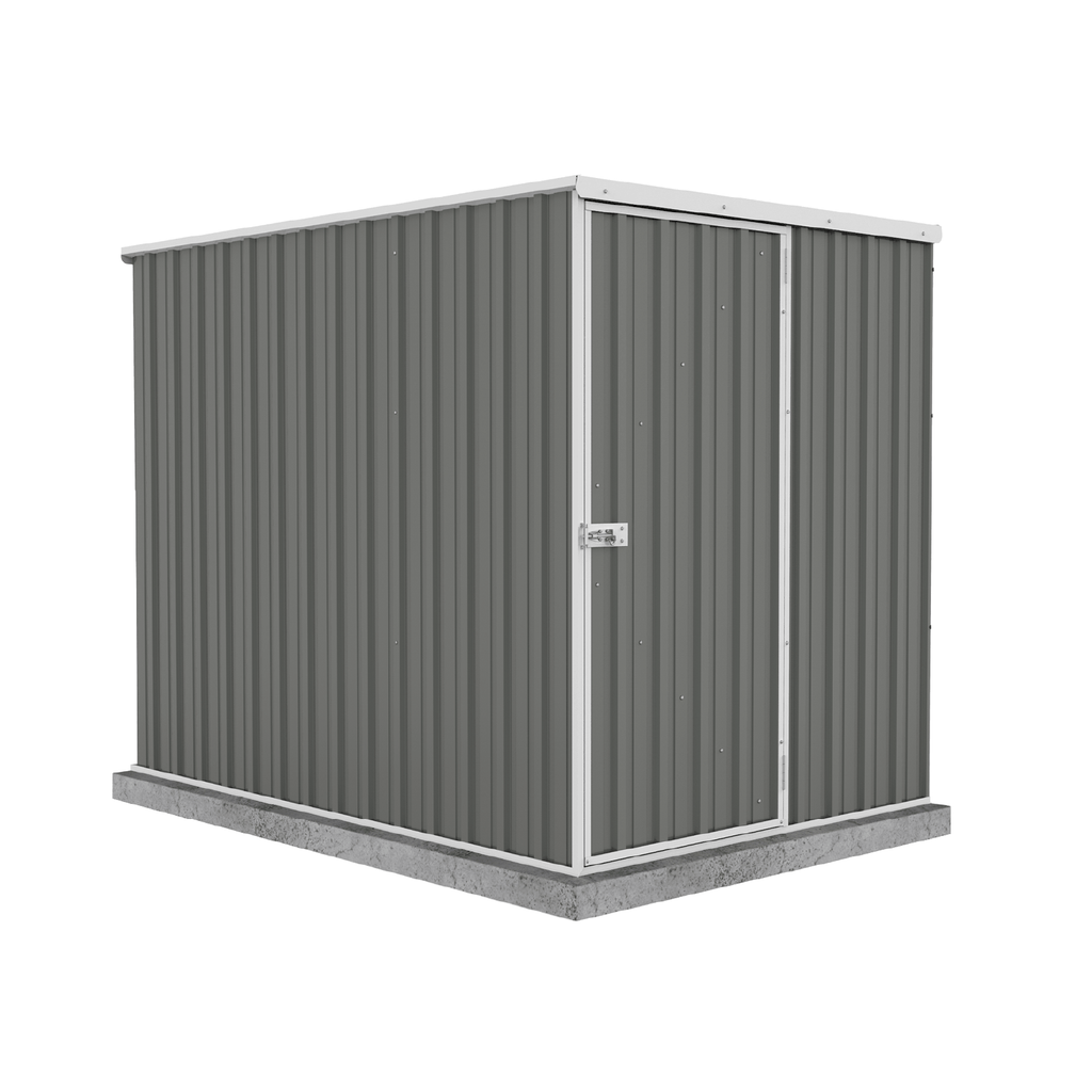 Absco Sheds Basic Garden Shed - Single Door Woodland Grey 1.52mW x 2.26mD x 1.80mH Render View