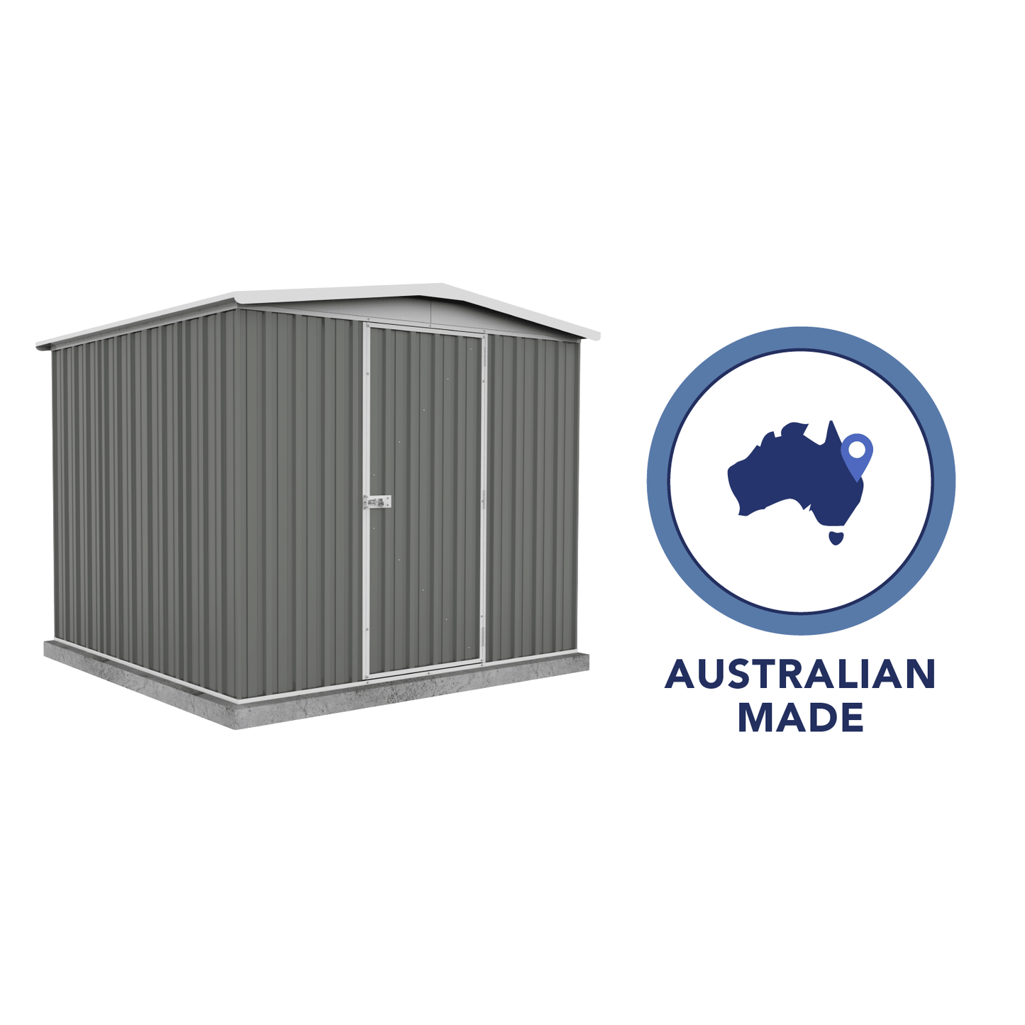 Absco Sheds 2.26mW x 2.18mD x 2.00mH Regent Garden Shed - Single Door