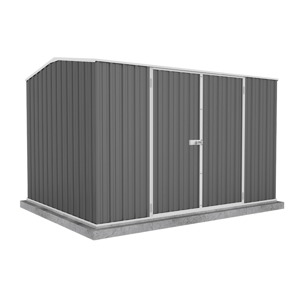 Absco Sheds Premier Garden Shed - Double Door Woodland Grey 3.00mW x 2.26mD x 2.00mH Render View