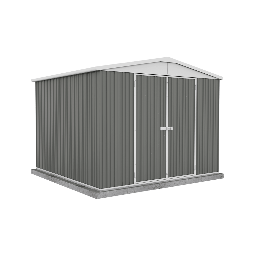 Absco Sheds Highlander Garden Shed - Double Door Woodland Grey 3.00mW x 2.92mD x 2.30mH Render View