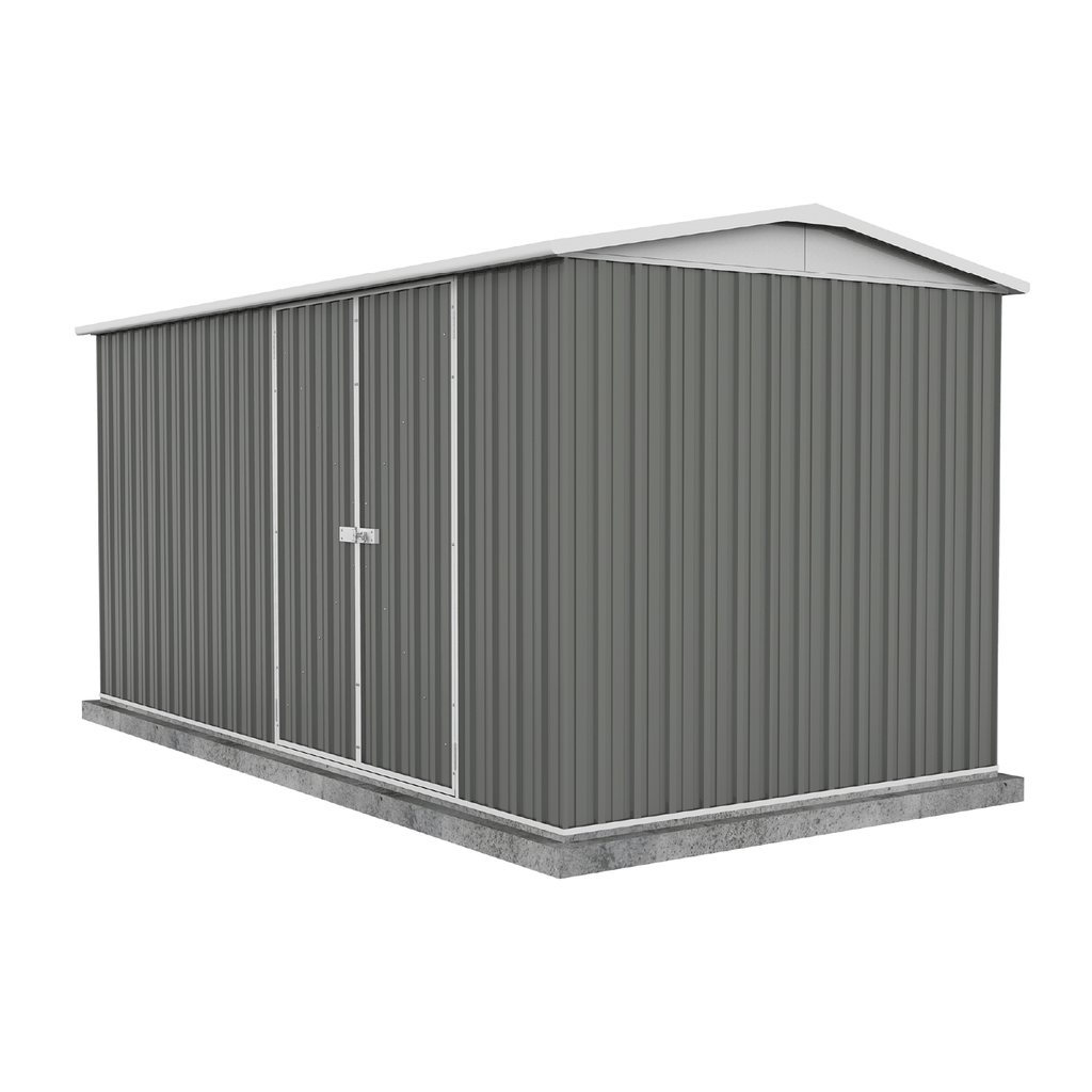 Absco Sheds Highlander Garden Shed - Double Door Woodland Grey 4.48mW x 2.26mD x 2.30mH Render View