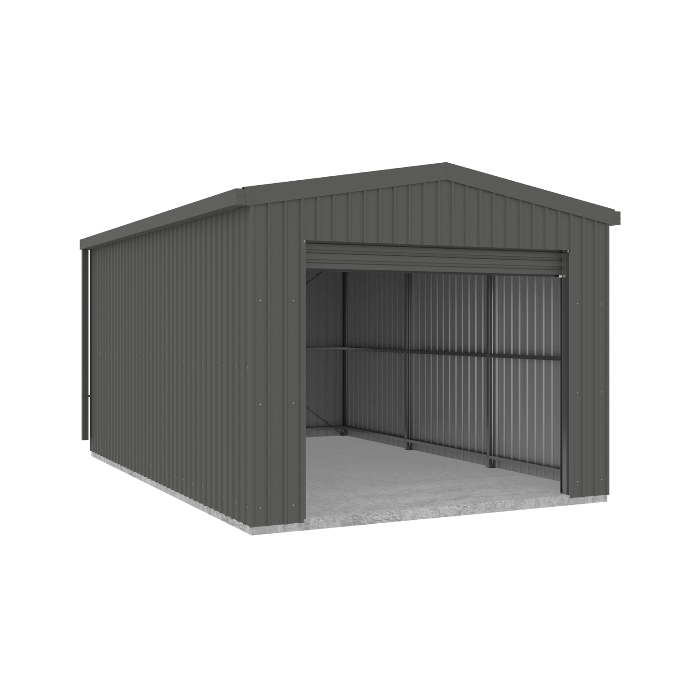 Absco Sheds 3.70mW x 6.00mD x 3.20mH Roller Door Garage - Single Door