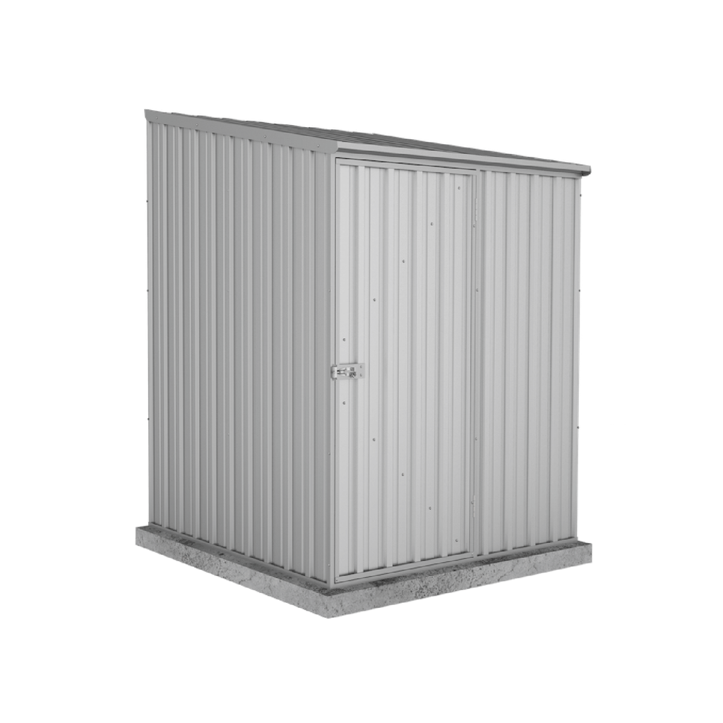 Absco Sheds Spacesaver Garden Shed - Single Door Zinc 1.52mW x 1.52mD x 2.08mH Render View