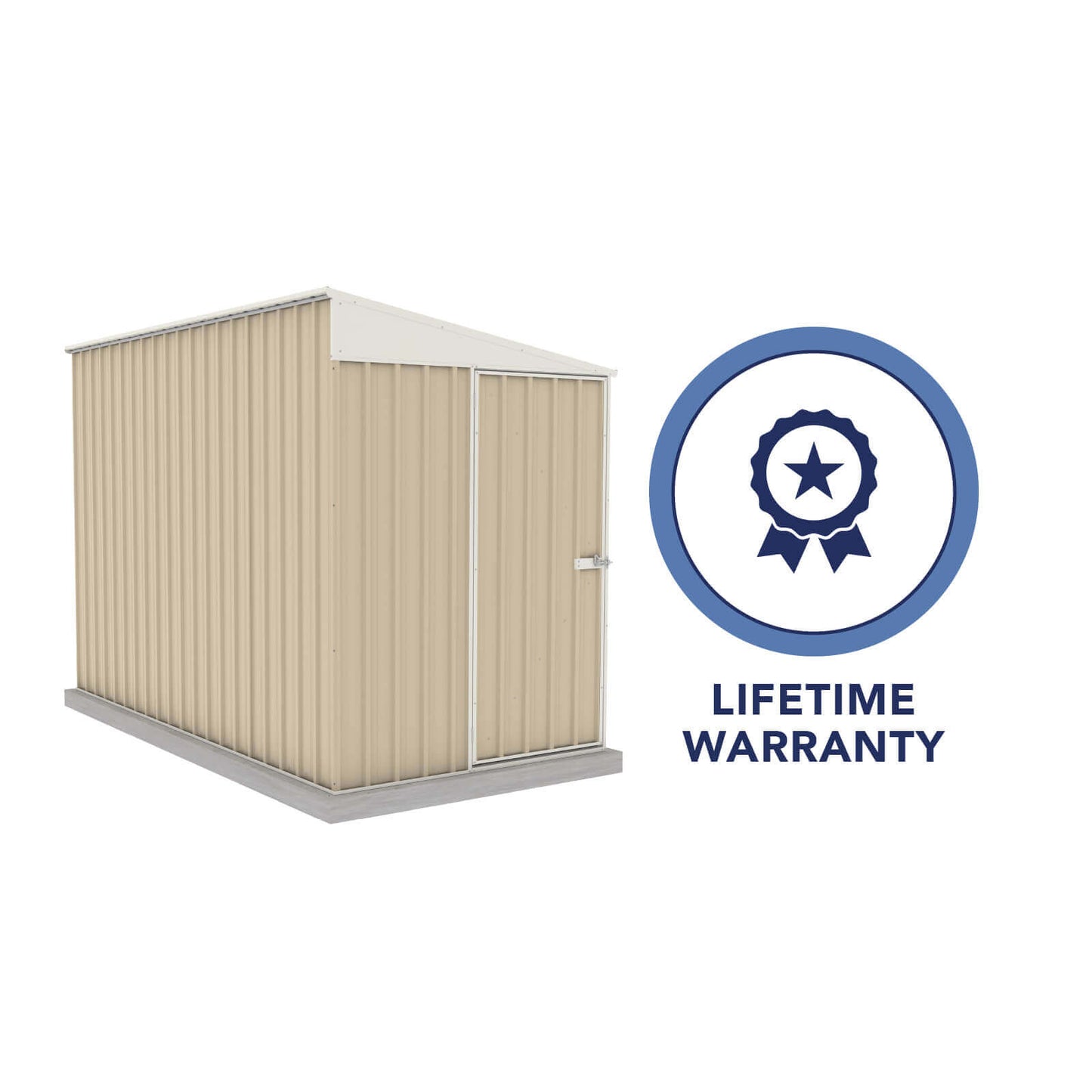 Absco Sheds 1.52mW x 3.00mD x 2.06mH Narrow Garden Shed - Single Door