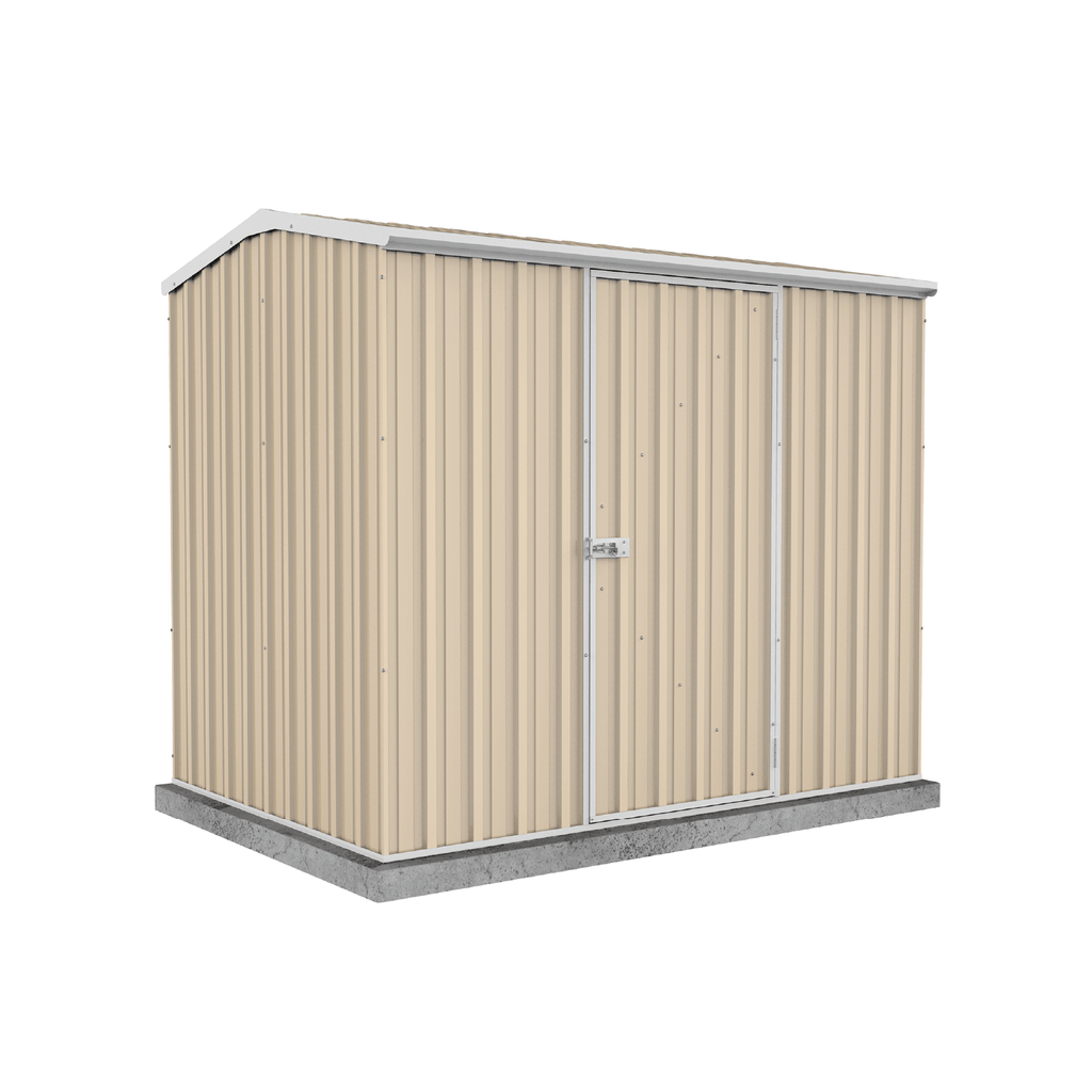 Absco Sheds Premier Garden Shed - Single Door Classic Cream 2.26mW x 1.52mD x 1.95mH Render View