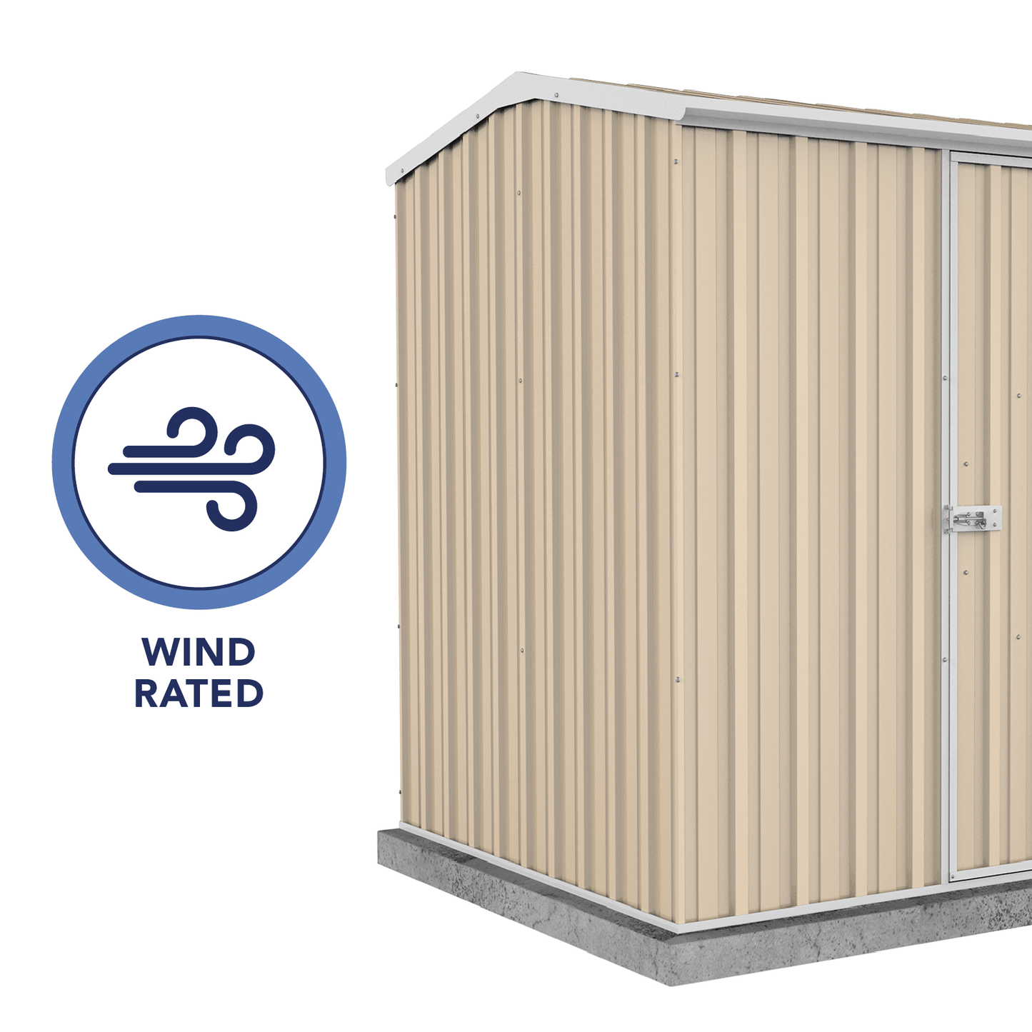 Absco Sheds 2.26mW x 1.52mD x 1.95mH Premier Garden Shed - Single Door
