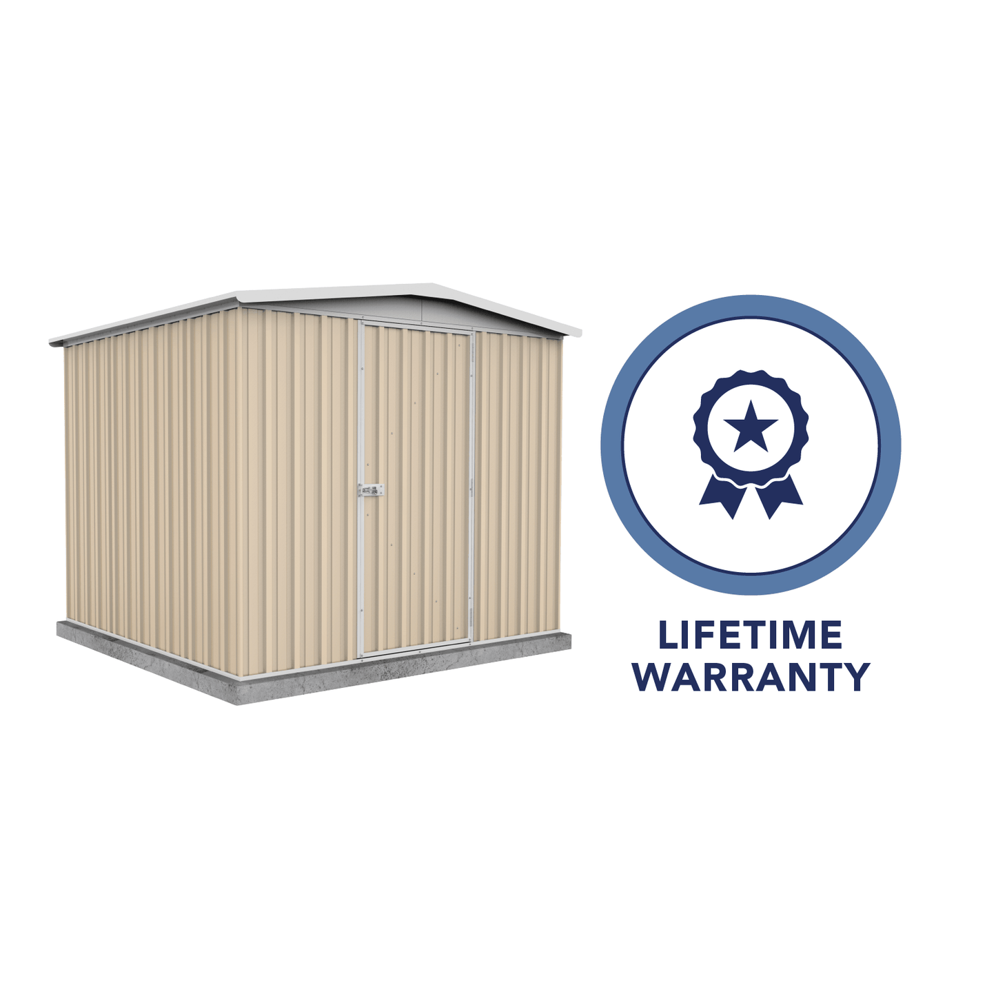 Absco Sheds 2.26mW x 2.18mD x 2.00mH Regent Garden Shed - Single Door