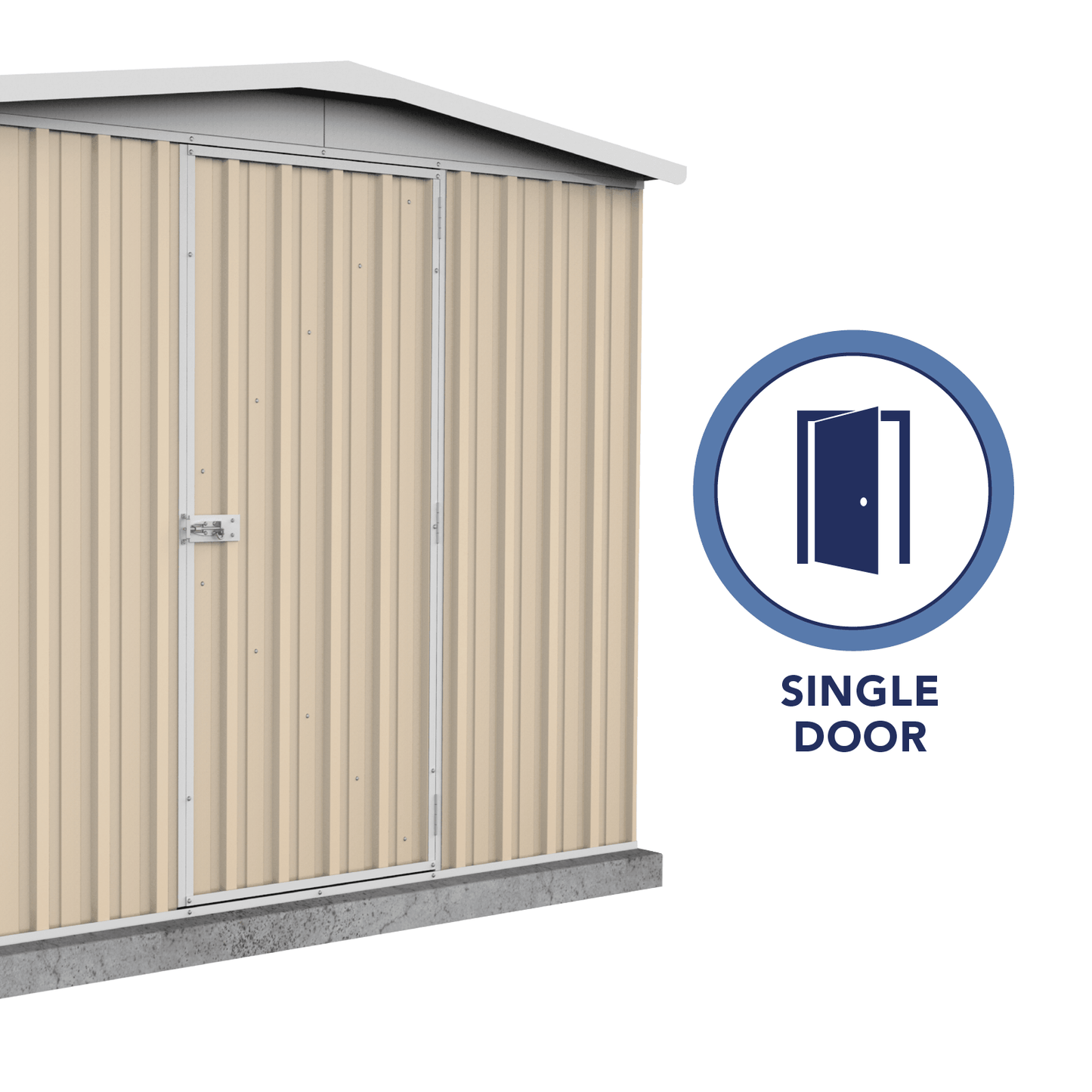 Absco Sheds 2.26mW x 2.18mD x 2.00mH Regent Garden Shed - Single Door