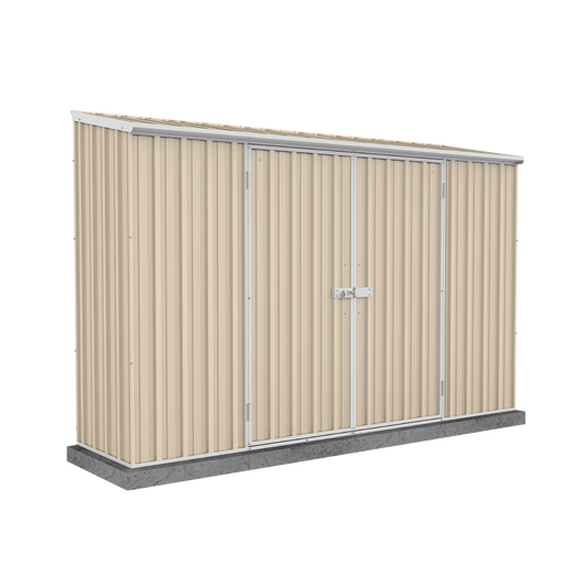 Absco Sheds 3.00mW x 0.78mD x 1.95mH Economy Garden Shed - Double Door