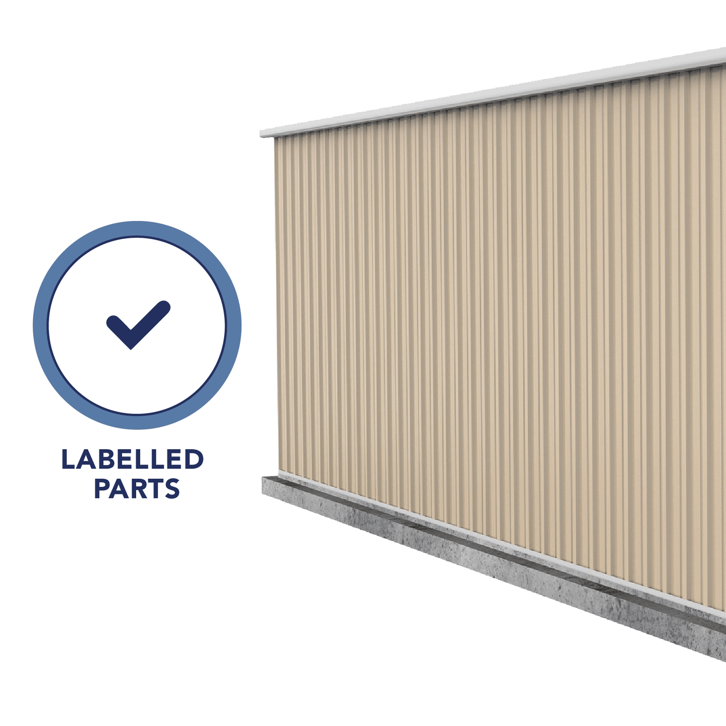 Absco Sheds 3.00mW x 5.96mD x 2.30mH Highlander Garden Shed - Double Door