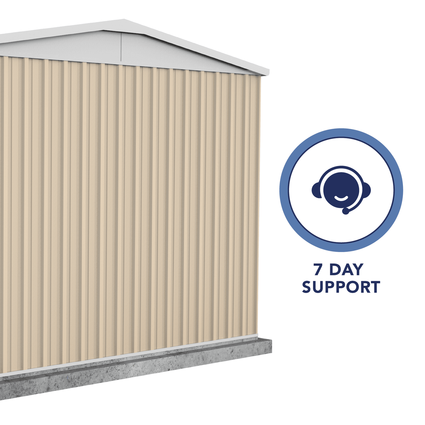 Absco Sheds 5.96mW x 3.00mD x 2.30mH Highlander Garden Shed - Triple Door