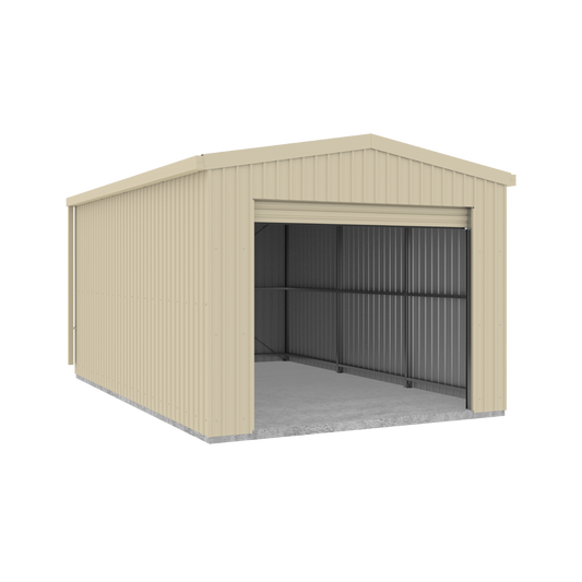 Absco Sheds 3.70mW x 6.00mD x 3.20mH Roller Door Garage - Single Door