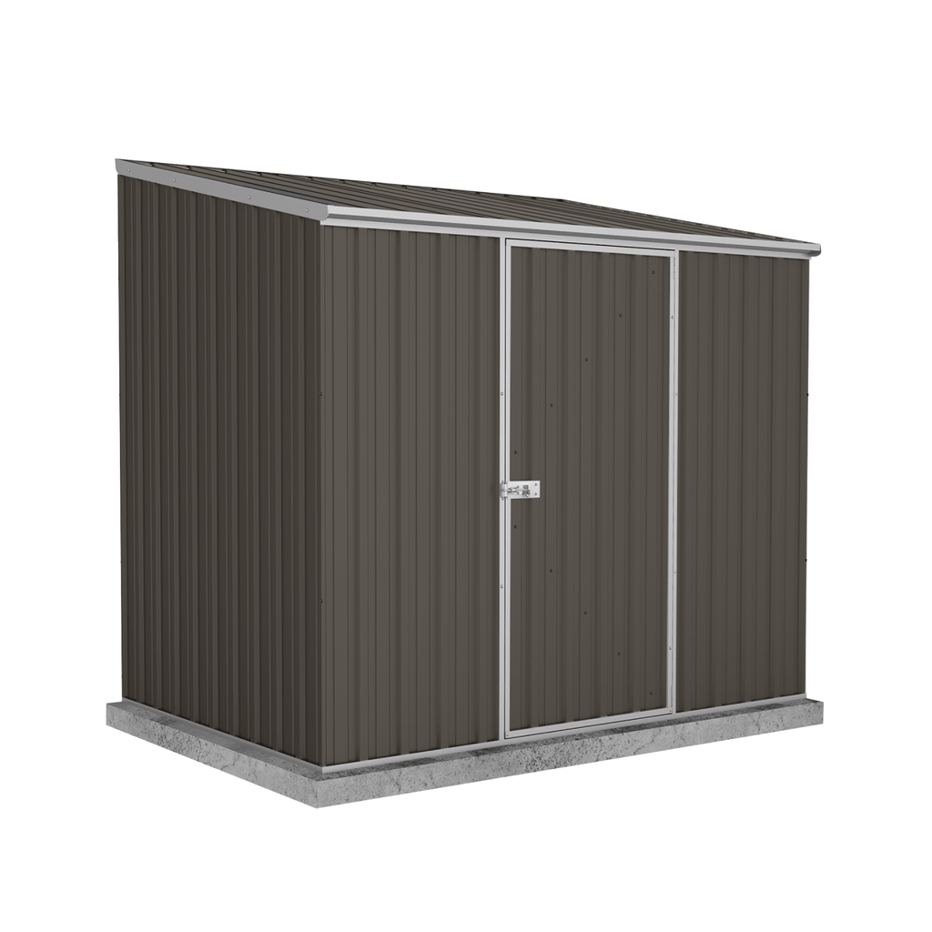 Absco Sheds Spacesaver Garden Shed - Single Door Ironsand 2.26mW x 1.52mD x 2.08mH Render View