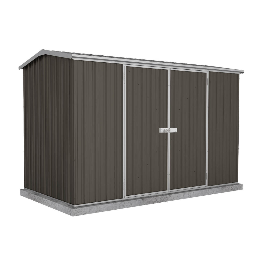 Absco Sheds Premier Garden Shed - Double Door Ironsand 3.00mW x 1.52mD x 1.95mH Render View