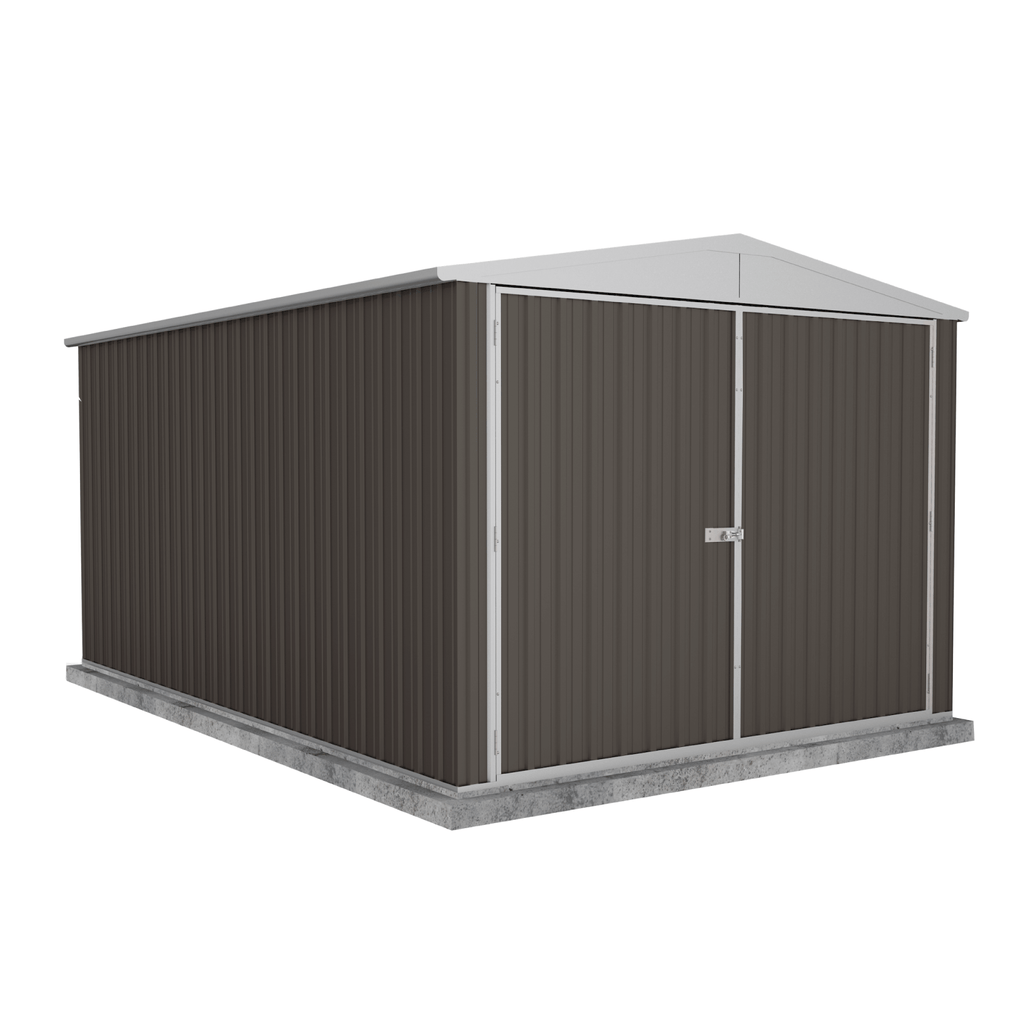 Absco Sheds Highlander Garden Shed - Double Door Ironsand 3.00mW x 4.48mD x 2.30mH Render View