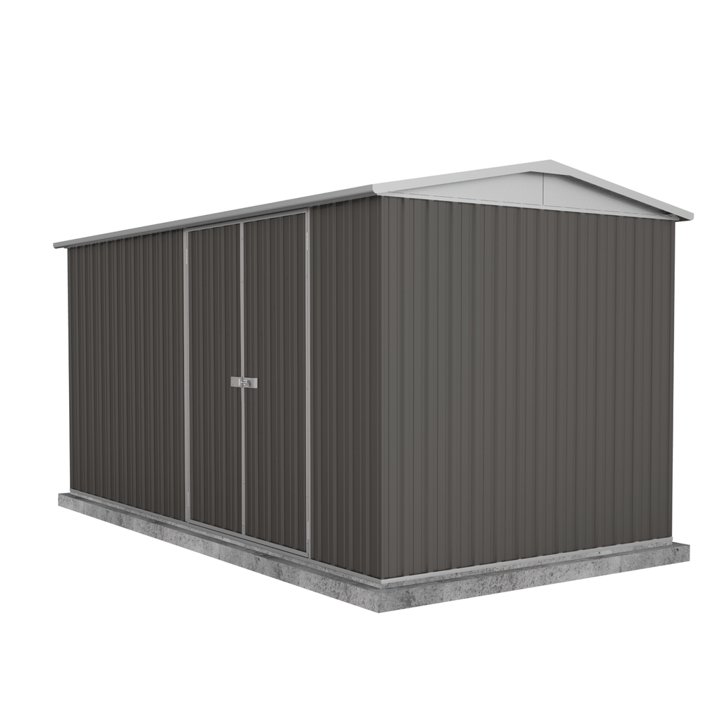 Absco Sheds Highlander Garden Shed - Double Door Ironsand 4.48mW x 2.26mD x 2.30mH Render View