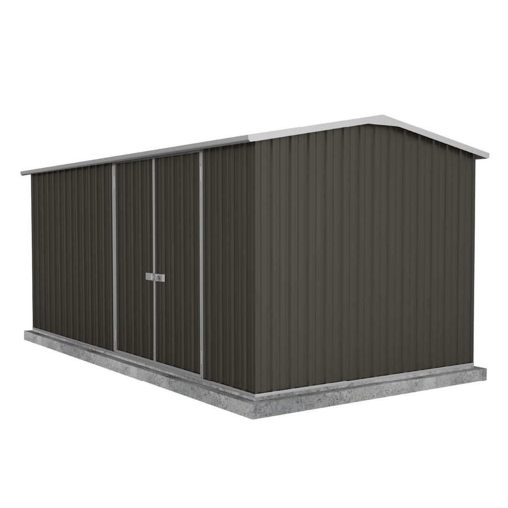 Absco Sheds Workshop Garden Shed - Double Door Ironsand 4.48mW x 2.26mD x 2.00mH Render View