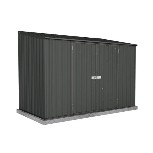 Absco Sheds 3.00mW x 1.52mD x 2.08mH Spacesaver Garden Shed - Double Door Monument with MN Channels