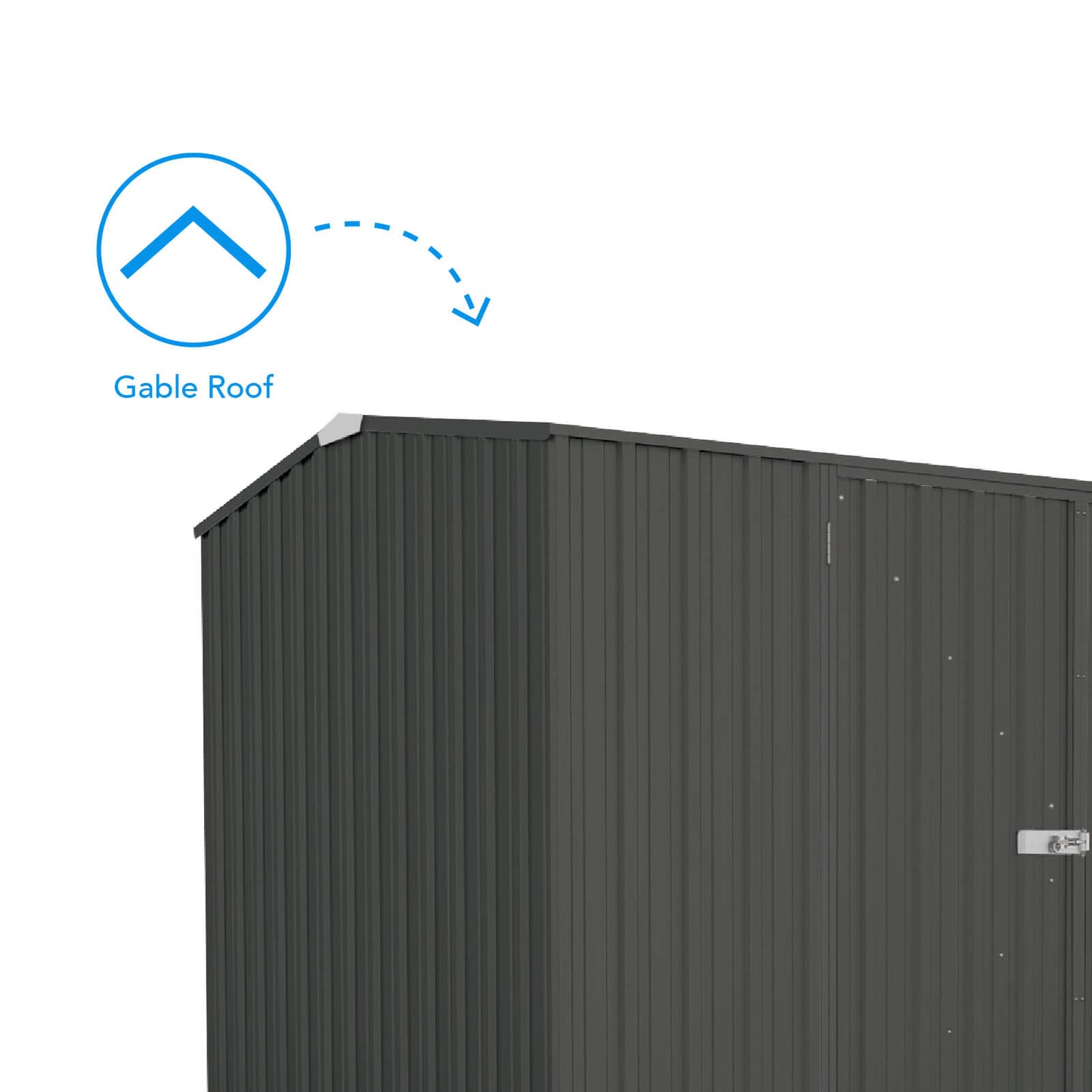 Absco Sheds 3.00mW x 2.26mD x 2.00mH Premier Garden Shed - Double Door Monument with MN Channels