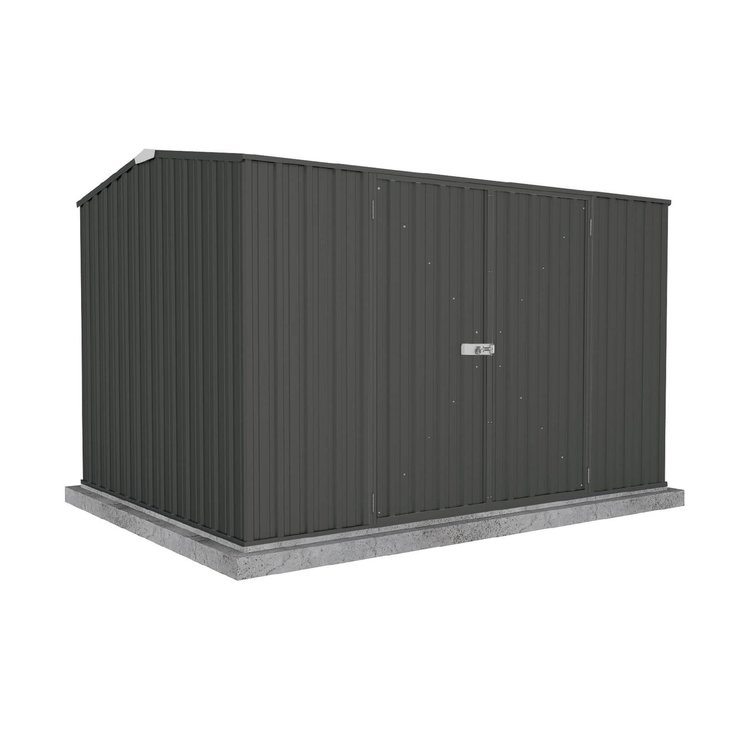 Absco Sheds 3.00mW x 2.26mD x 2.00mH Premier Garden Shed - Double Door Monument with MN Channels