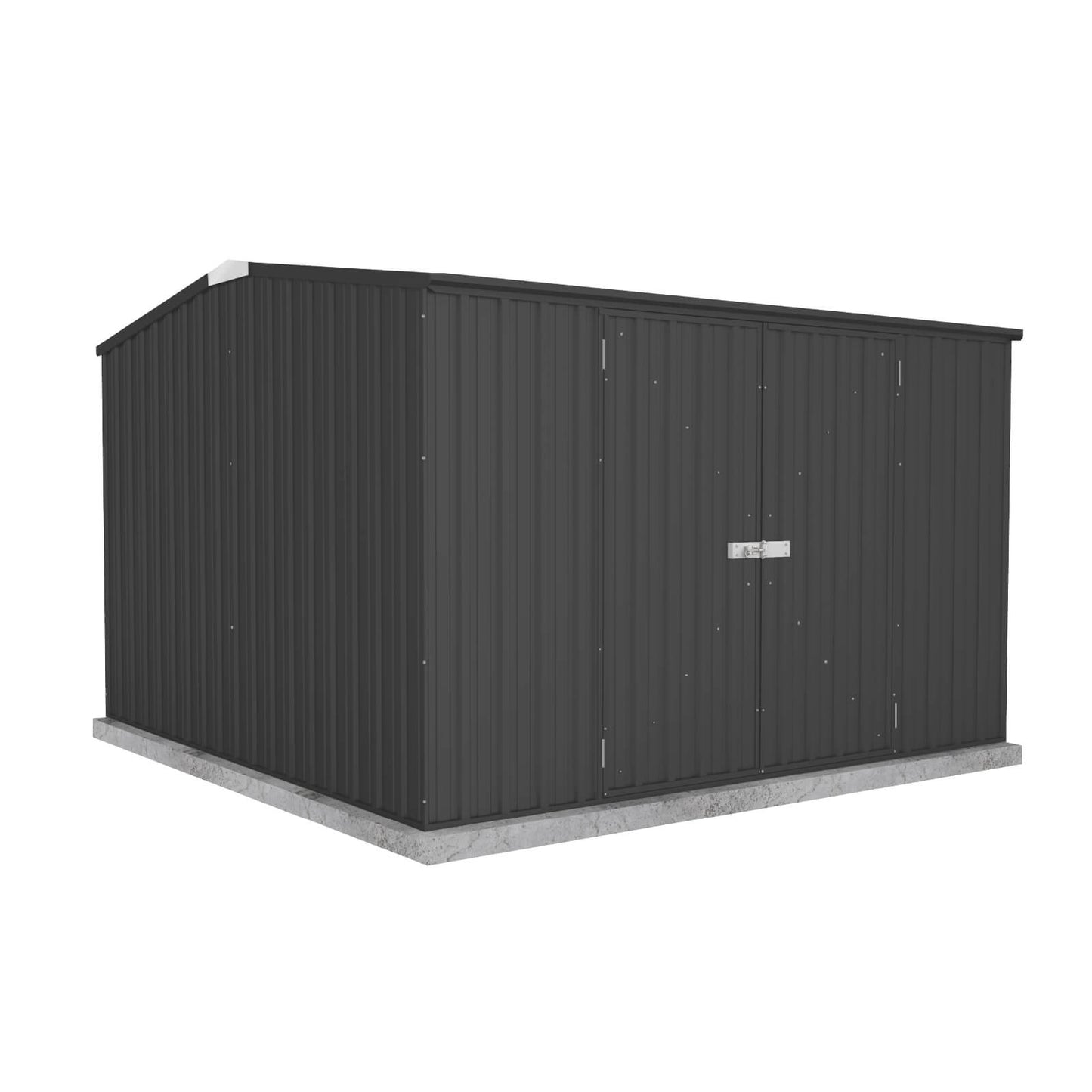Absco Sheds 3.00mW x 3.00mD x 2.06mH Premier Garden Shed - Double Door Monument with MN Channels