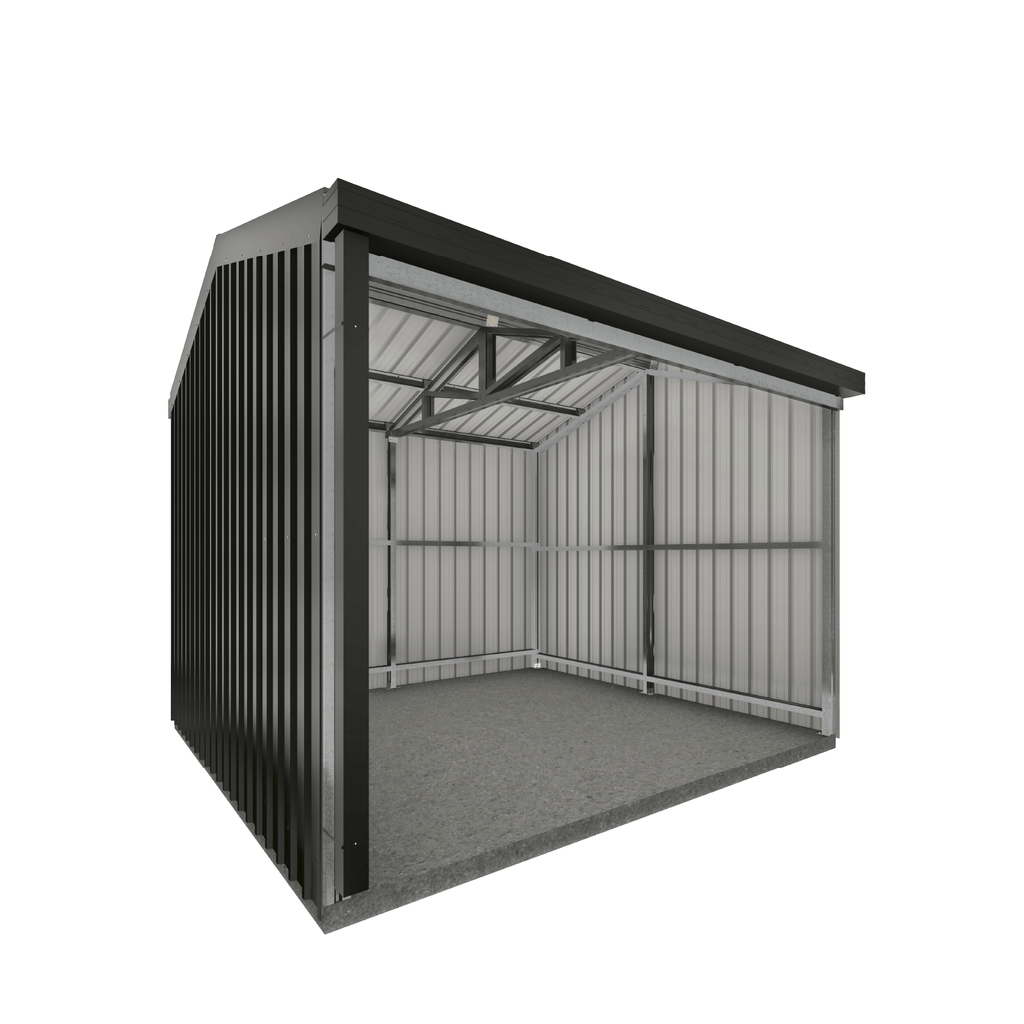 Absco Sheds Rural Shed - Open Bay Monument 3.00mW x 3.00mD x 2.53mH Render View