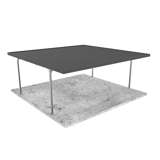 Absco Sheds Double Carport - Skillion Roof Monument 5.50mW x 5.50mD x 2.37mH Render View