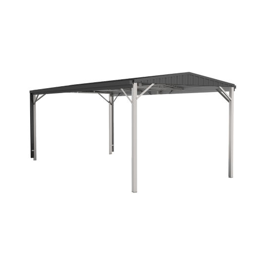 Absco Sheds 3.00mW x 6.00mD x 2.66mH Single Carport - Gable Roof