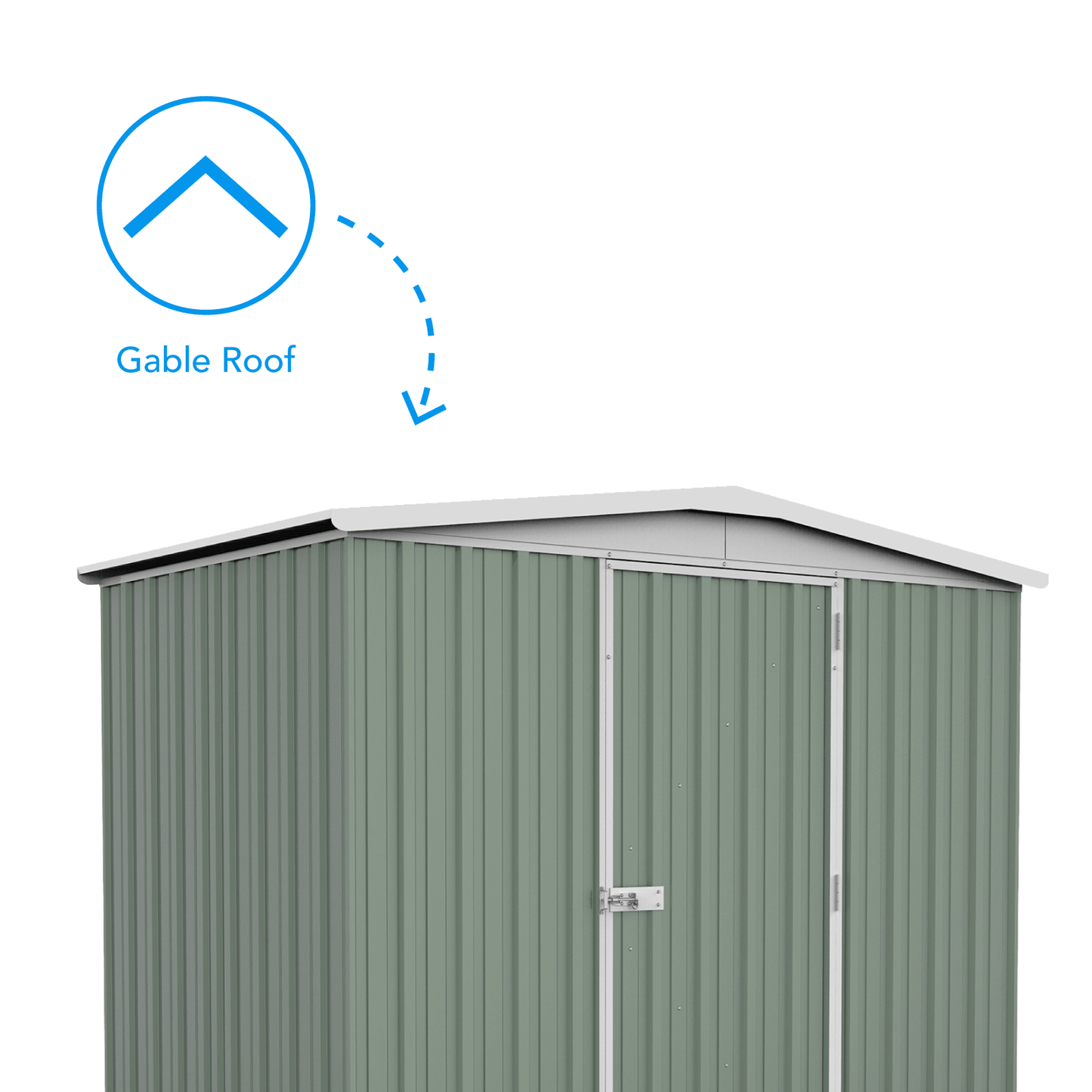 Factory Clearance Garden Shed - 2.26mW x 1.44mD x 2.00mH Single Door Green