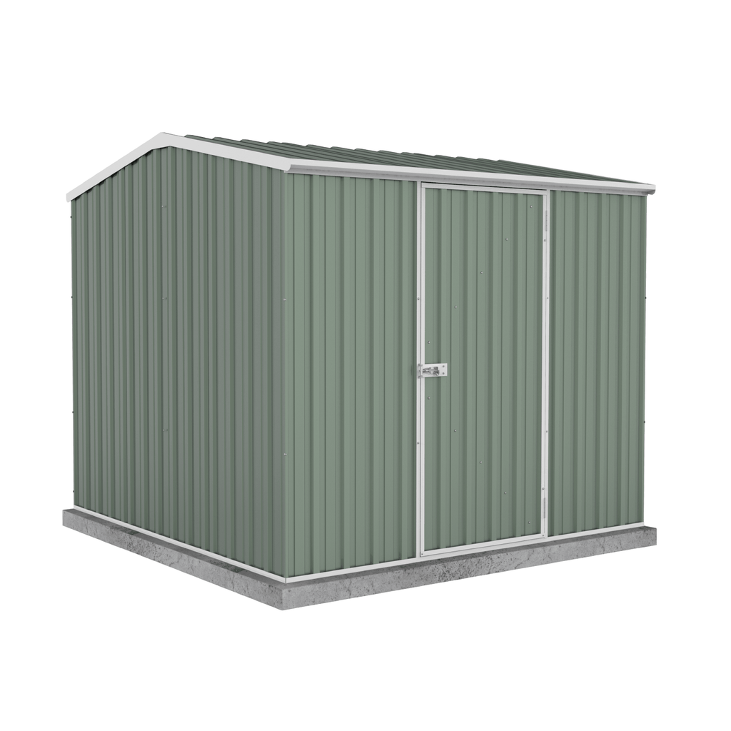 Absco Sheds Premier Garden Shed - Single Door Pale Eucalypt 2.26mW x 2.26mD x 2.00mH Render View