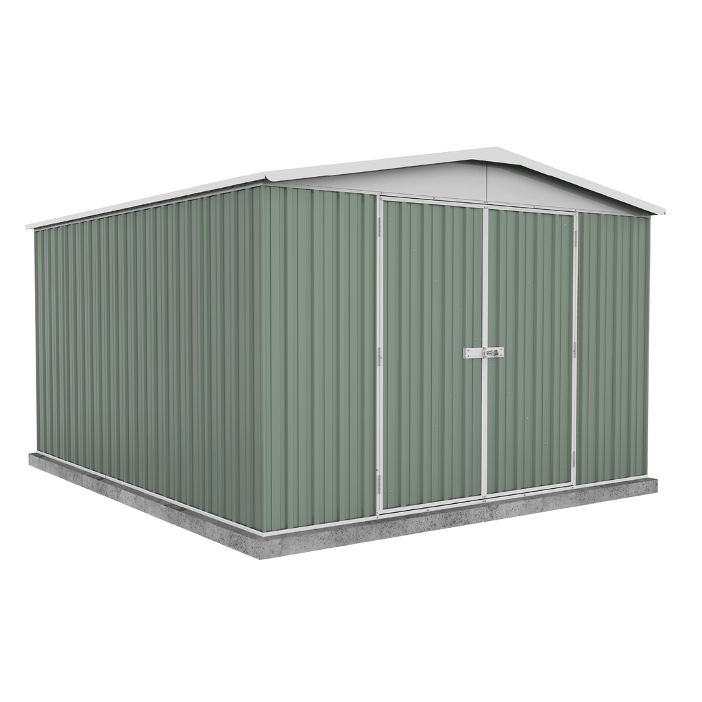 Absco Sheds Regent Garden Shed - Double Door Pale Eucalypt 3.00mW x 3.66mD x 2.06mH Render View