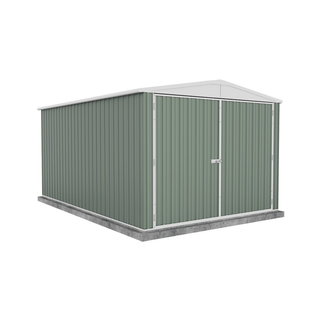 Absco Sheds Highlander Garden Shed - Double Door Pale Eucalypt 3.00mW x 4.48mD x 2.30mH Render View