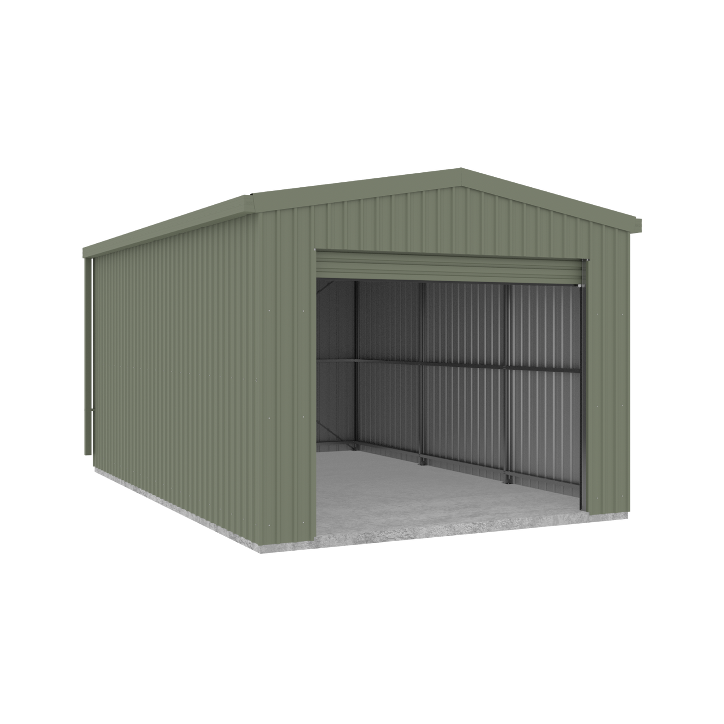 Absco Sheds 3.70mW x 6.00mD x 3.20mH Roller Door Garage - Single Door