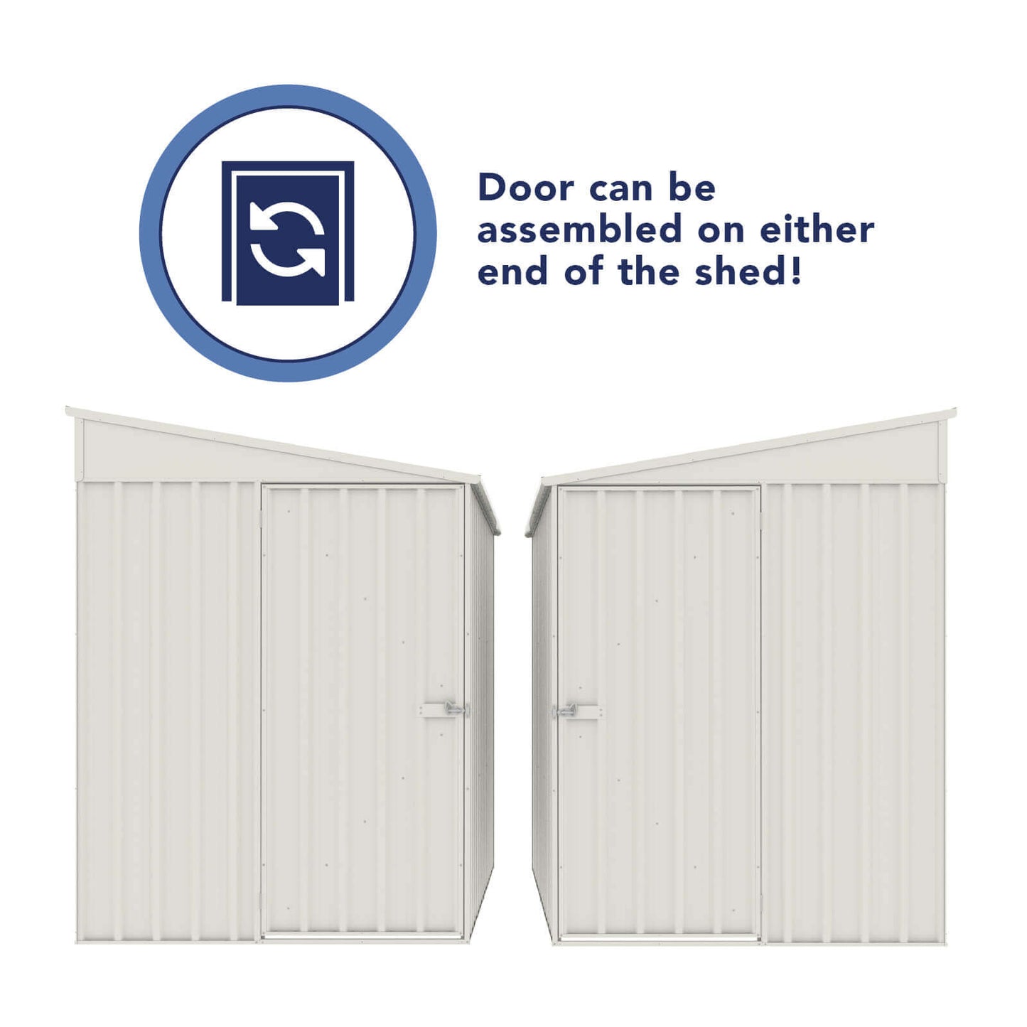 Absco Sheds 1.52mW x 3.00mD x 2.06mH Narrow Garden Shed - Single Door