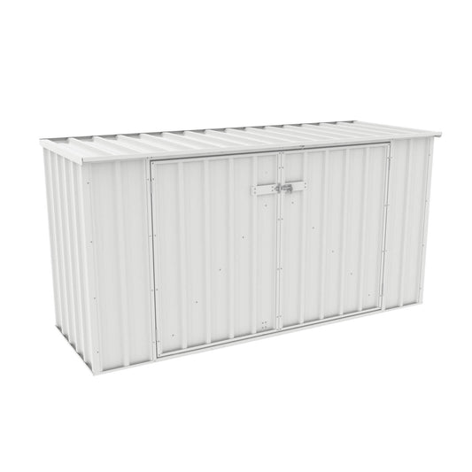 Absco Sheds 2.26mW x 0.78mD x 1.15mH Surfmist Bin Cover Double Door
