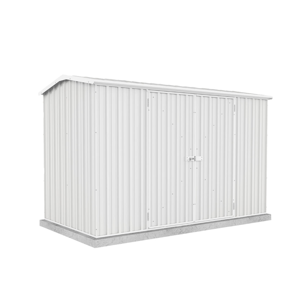 Absco Sheds Premier Garden Shed - Double Door Surfmist 3.00mW x 1.52mD x 1.95mH Render View