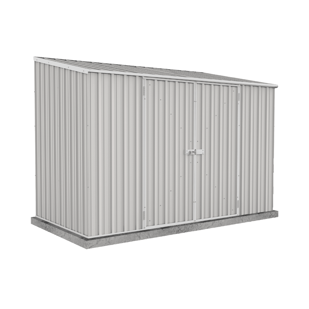 Absco Sheds Spacesaver Garden Shed - Double Door Surfmist 3.00mW x 1.52mD x 2.08mH Render View