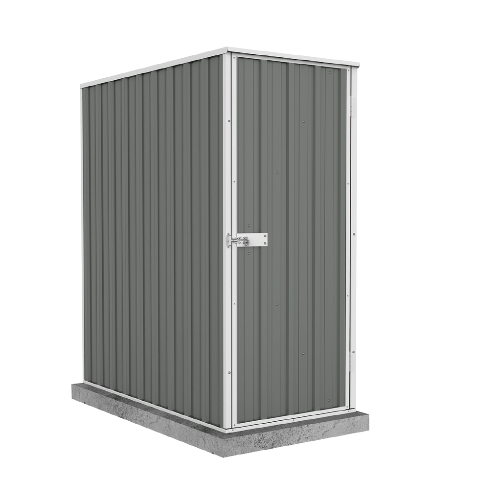 Absco Sheds Ezi Storage Garden Shed - Single Door Woodland Grey 0.78mW x 1.52mD x 1.80mH Render View