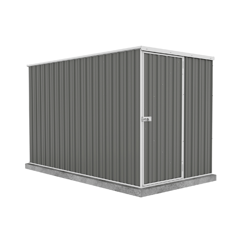 Absco Sheds Basic Garden Shed - Single Door Woodland Grey 1.52mW x 3.00mD x 1.80mH Render View