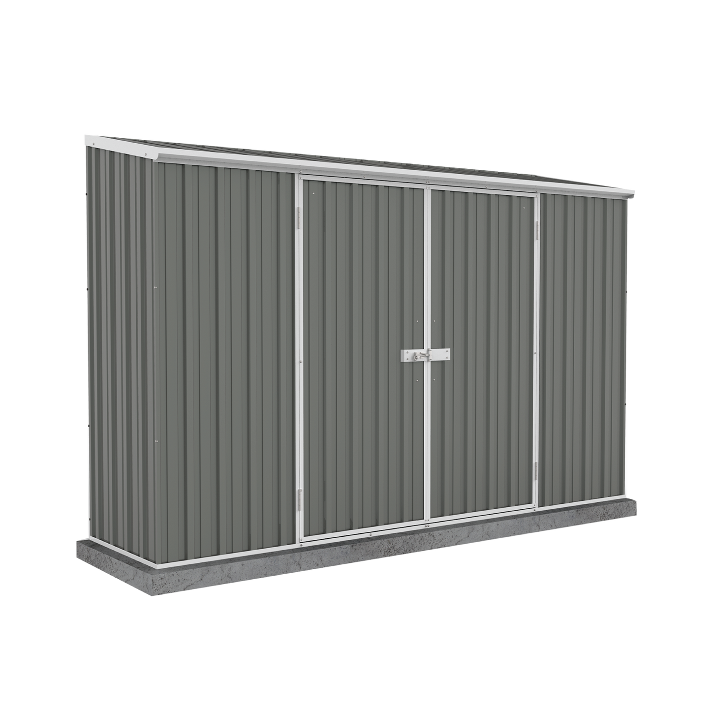 Absco Sheds 3.00mW x 0.78mD x 1.95mH Economy Garden Shed - Double Door